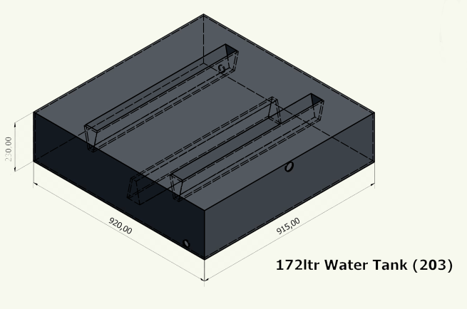 172 Litre Water or Effluent tank