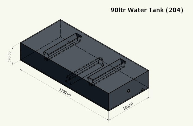 90 Litre Water or Effluent tanks
