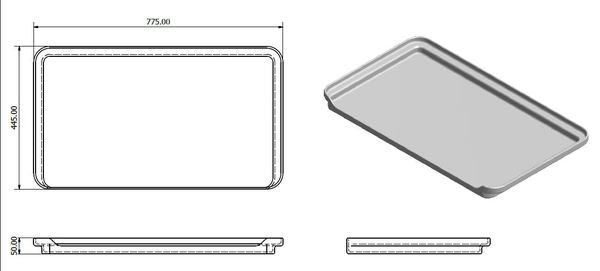 BB05 Large Bait Board with Transom Mount