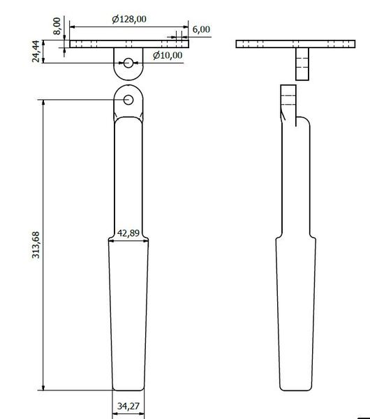 BB12RH High Sided Small Bait Board with Rod Holder Mount
