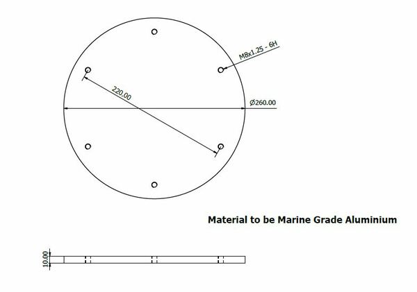 Softrider and Fixed Pedestal mounting plate
