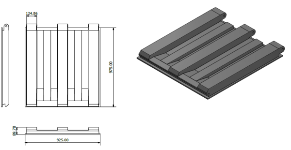 FEL 1.5m Front Loader Bin Lid