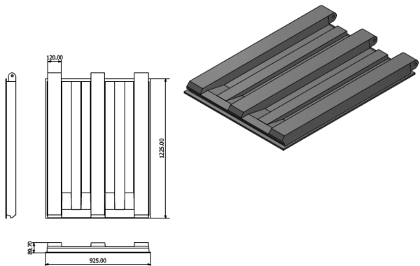 FEL 3.0m Front Loader Bin