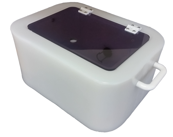 LBT01AP - 15 Litre Live Bait Tank, Portable Combo w Acrylic Hatch