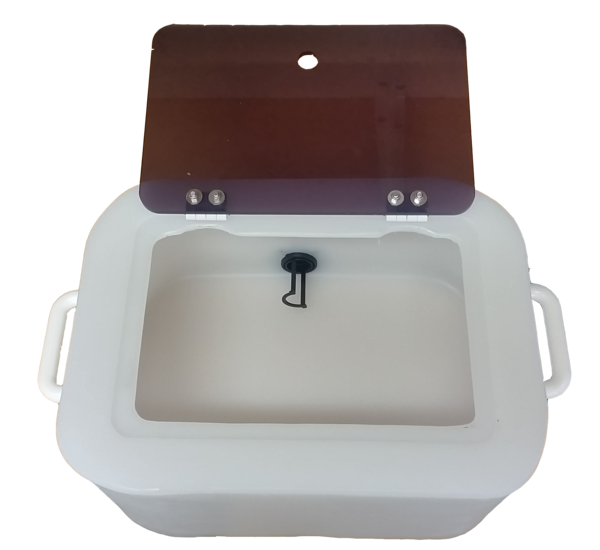 LBT01AP - 15 Litre Live Bait Tank, Portable Combo w Acrylic Hatch