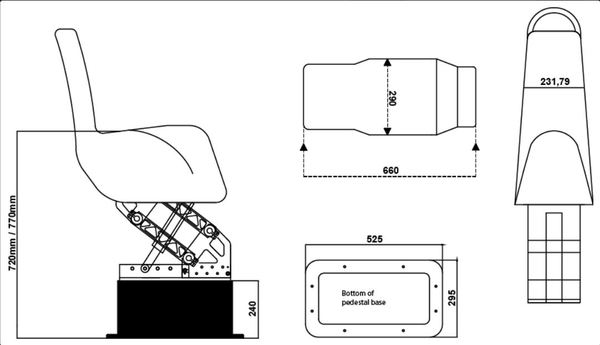 S2J Scot Seats Jockey Seat