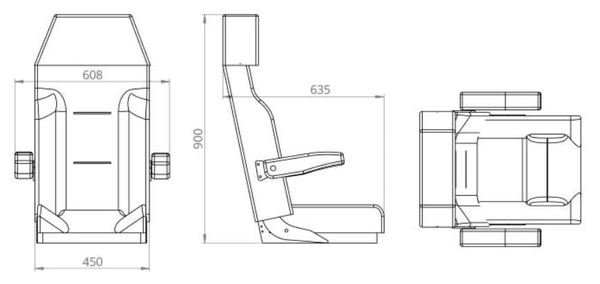 SFH Fixed Helm and Crew Seats