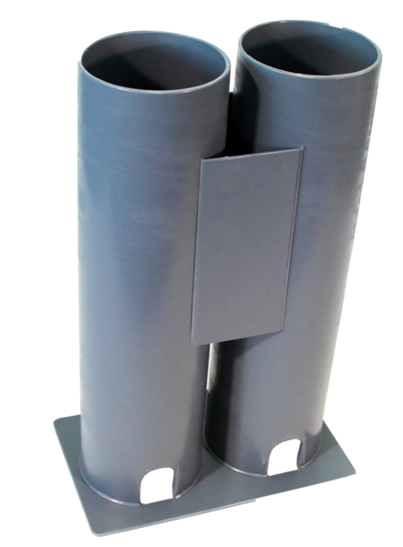 TT02P Double Tuna Tubes - Plate Mounted