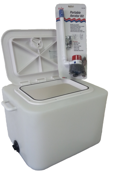 Buy Hi-Tech Live Bait Tank 15L with Portable Aerator Kit online at